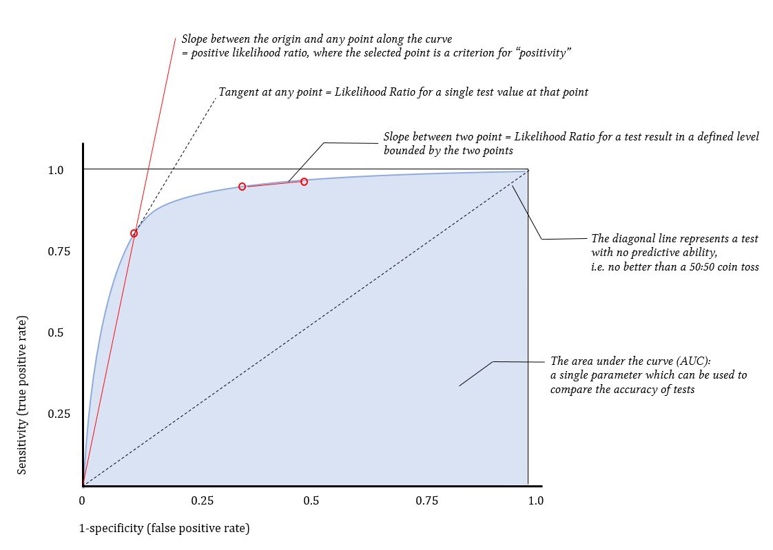 Features of the ROC curve