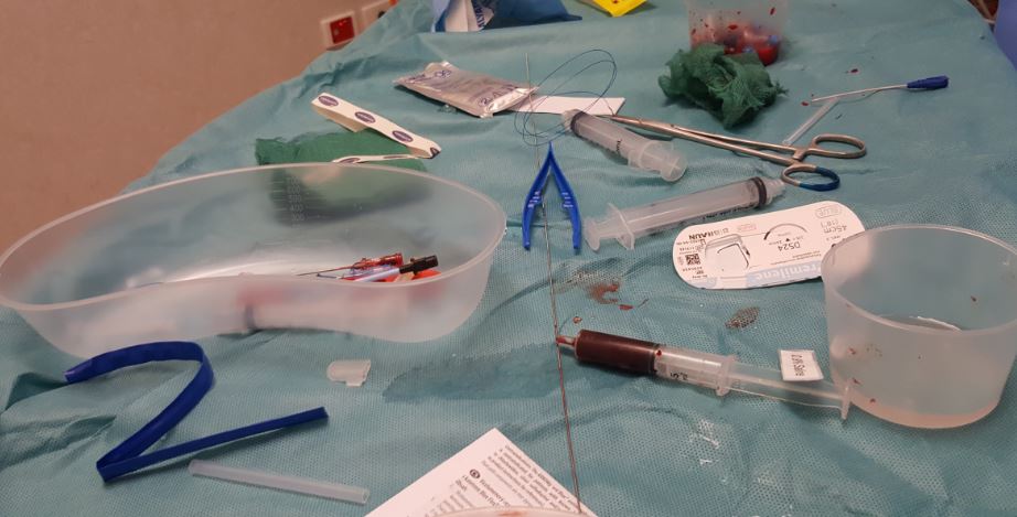 Pig sty sterile field